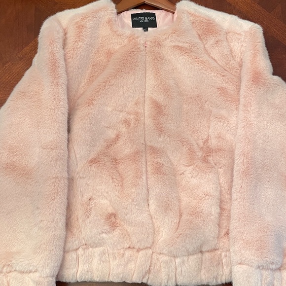 Walter Baker Jackets & Coats Walter Baker Pink Faux Fur Jacket - Picture 5 of 7